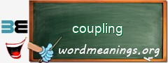 WordMeaning blackboard for coupling